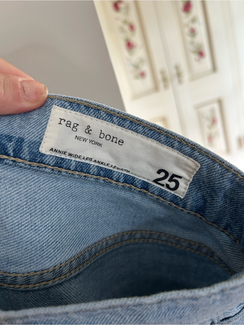 Rag & Bone featherweight Annie cropped wide leg jeans - Picture 7 of 7